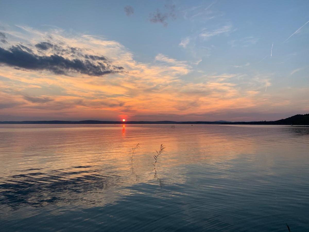 Green Lake House - Private Beach At Balaton Balatonakarattya Bagian luar foto
